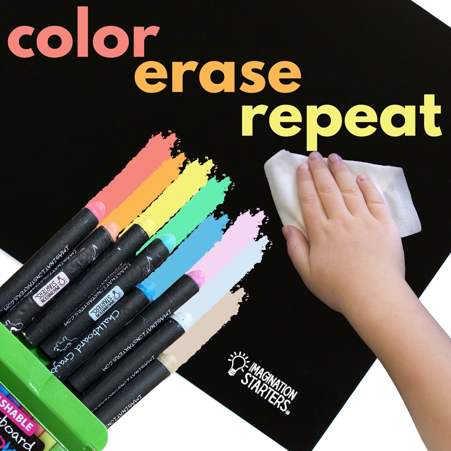 Reusable Coloring Placemat Happy Hills 12x17