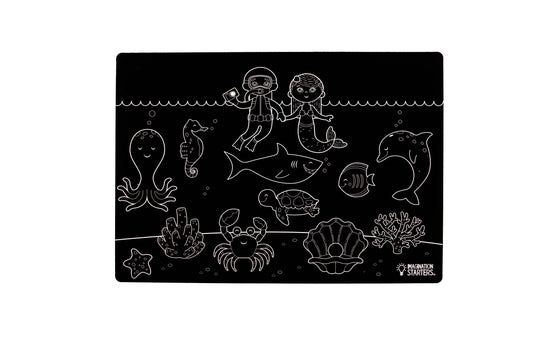 Reusable Coloring Placemat Sea 12x17